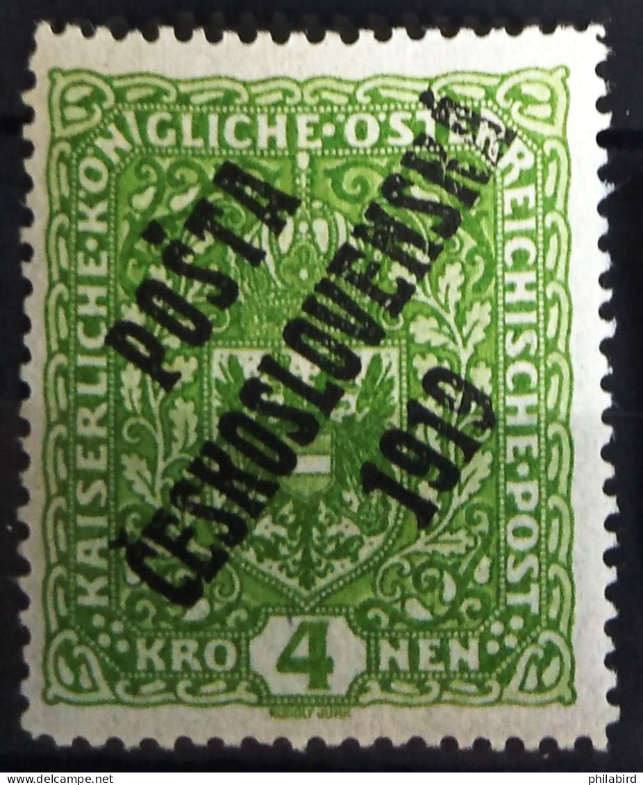 TCHECOSLOVAQUIE                          N° 60a                               NEUF* - Unused Stamps