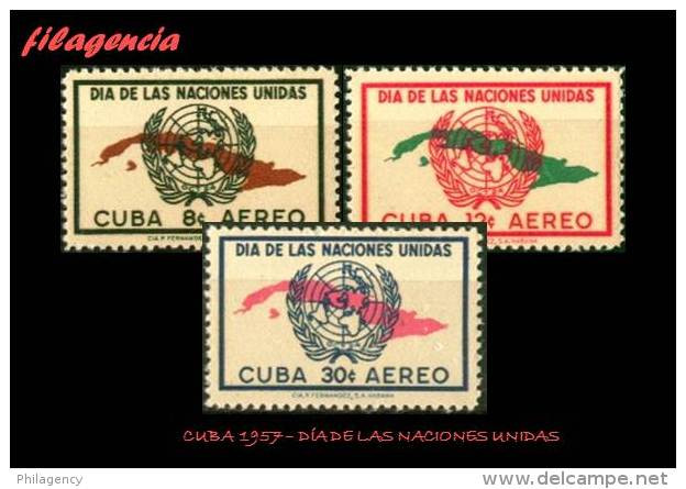 CUBA MINT. 1957-16 DÍA DE LAS NACIONES UNIDAS - Nuevos