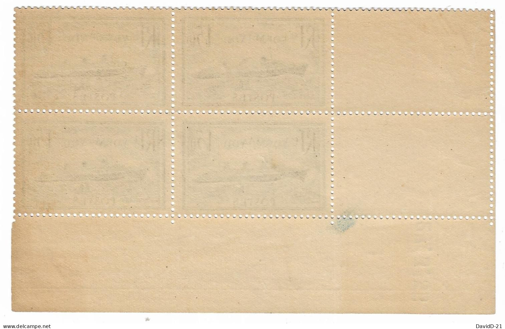 0299. COIN DATE Bloc De 4 - 27 Mars 1935 - N°299 Normandie (Bleu-foncé) - NEUF Gomme D'origine - Côte 175eu. - 1930-1939