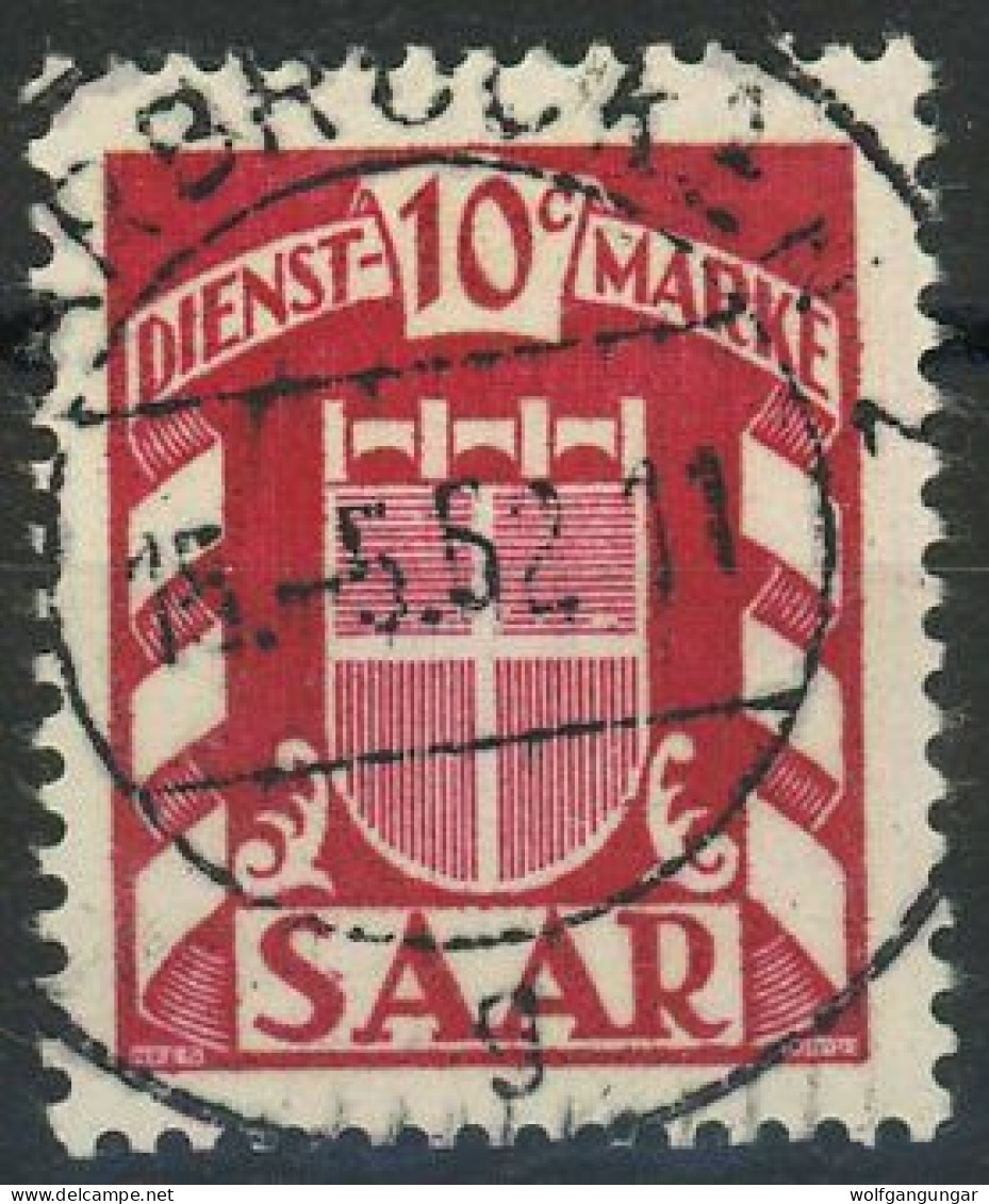 SAAR DIENSTMARKEN 1949 Michel Nummer 33 Gestempelt - Dienstzegels