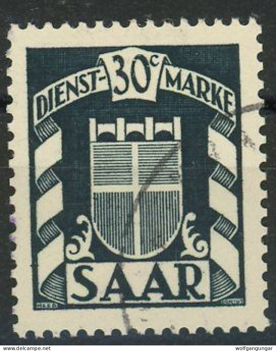 SAAR DIENSTMARKEN 1949 Michel Nummer 34 Gestempelt - Dienstmarken