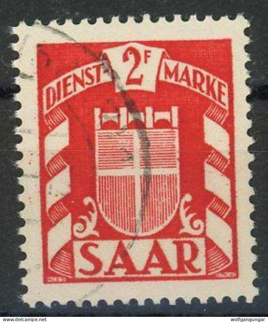SAAR DIENSTMARKEN 1949 Michel Nummer 36 Gestempelt - Dienstzegels