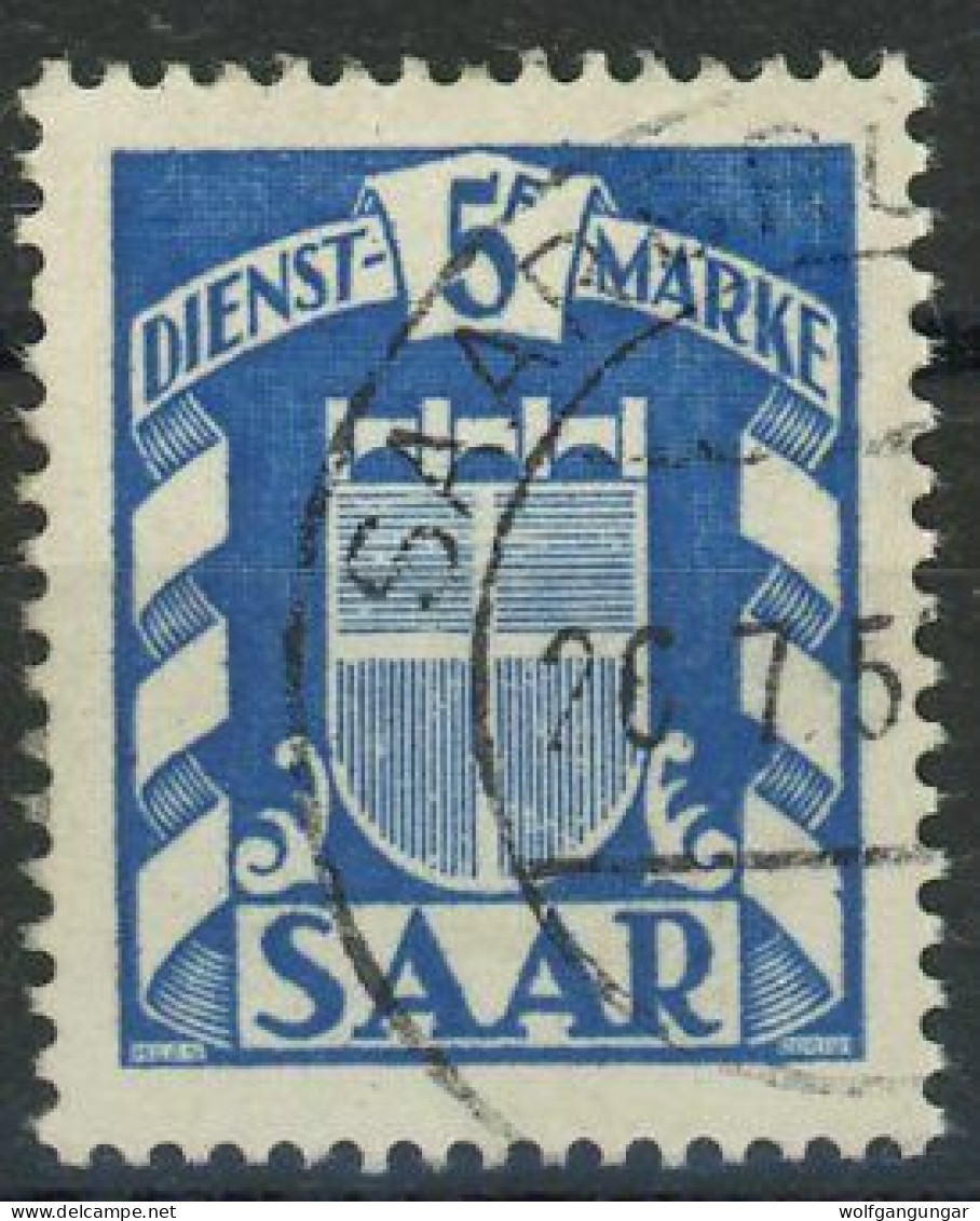 SAAR DIENSTMARKEN 1949 Michel Nummer 37 Gestempelt - Dienstzegels