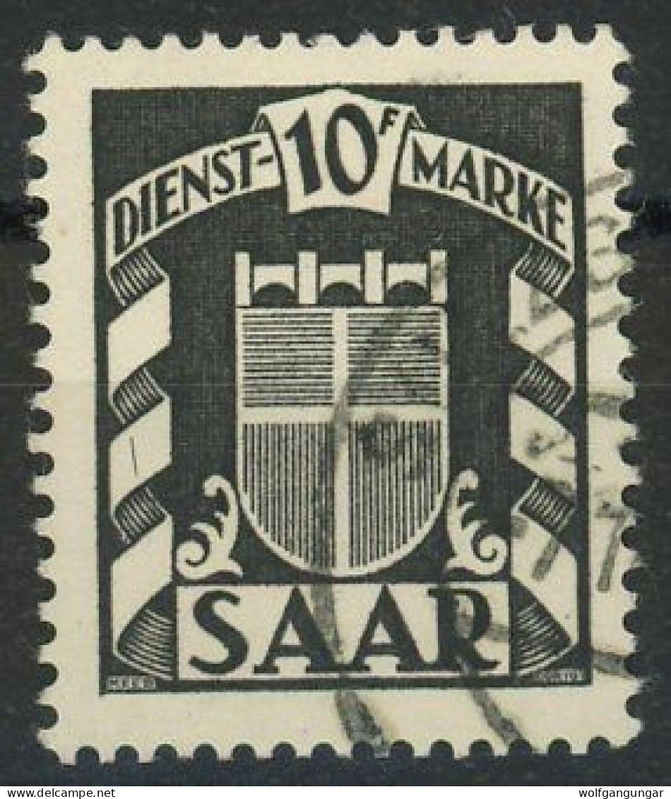 SAAR DIENSTMARKEN 1949 Michel Nummer 38 Gestempelt - Dienstzegels