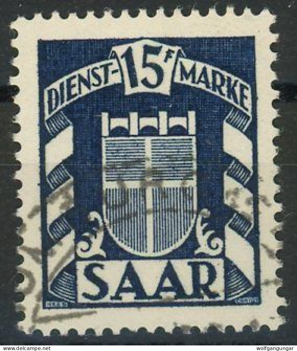 SAAR DIENSTMARKEN 1949 Michel Nummer 40 Gestempelt - Dienstzegels