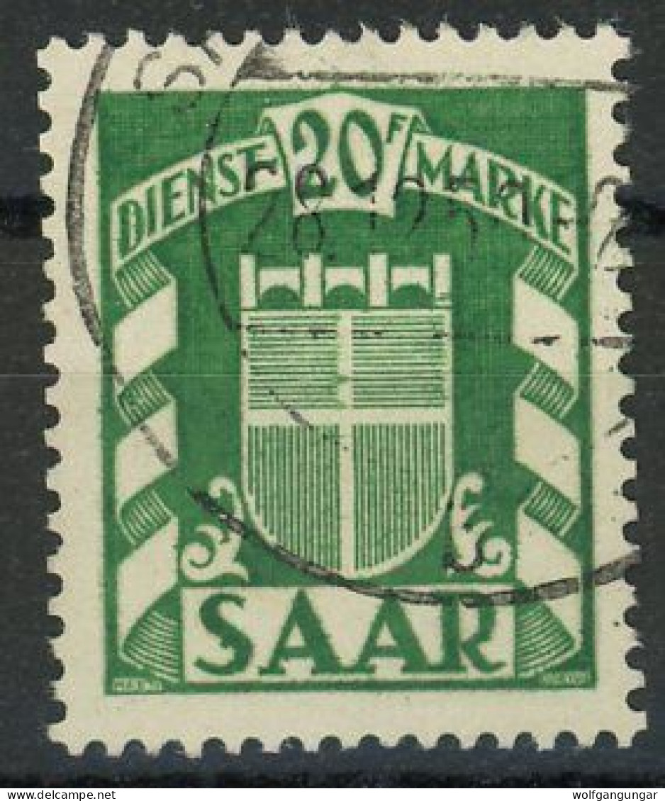 SAAR DIENSTMARKEN 1949 Michel Nummer 41 Gestempelt - Dienstzegels