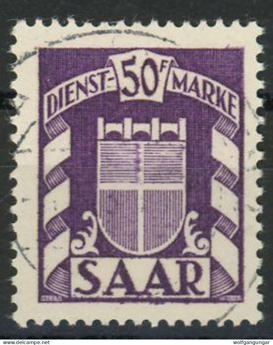 SAAR DIENSTMARKEN 1949 Michel Nummer 43 Gestempelt - Oficial