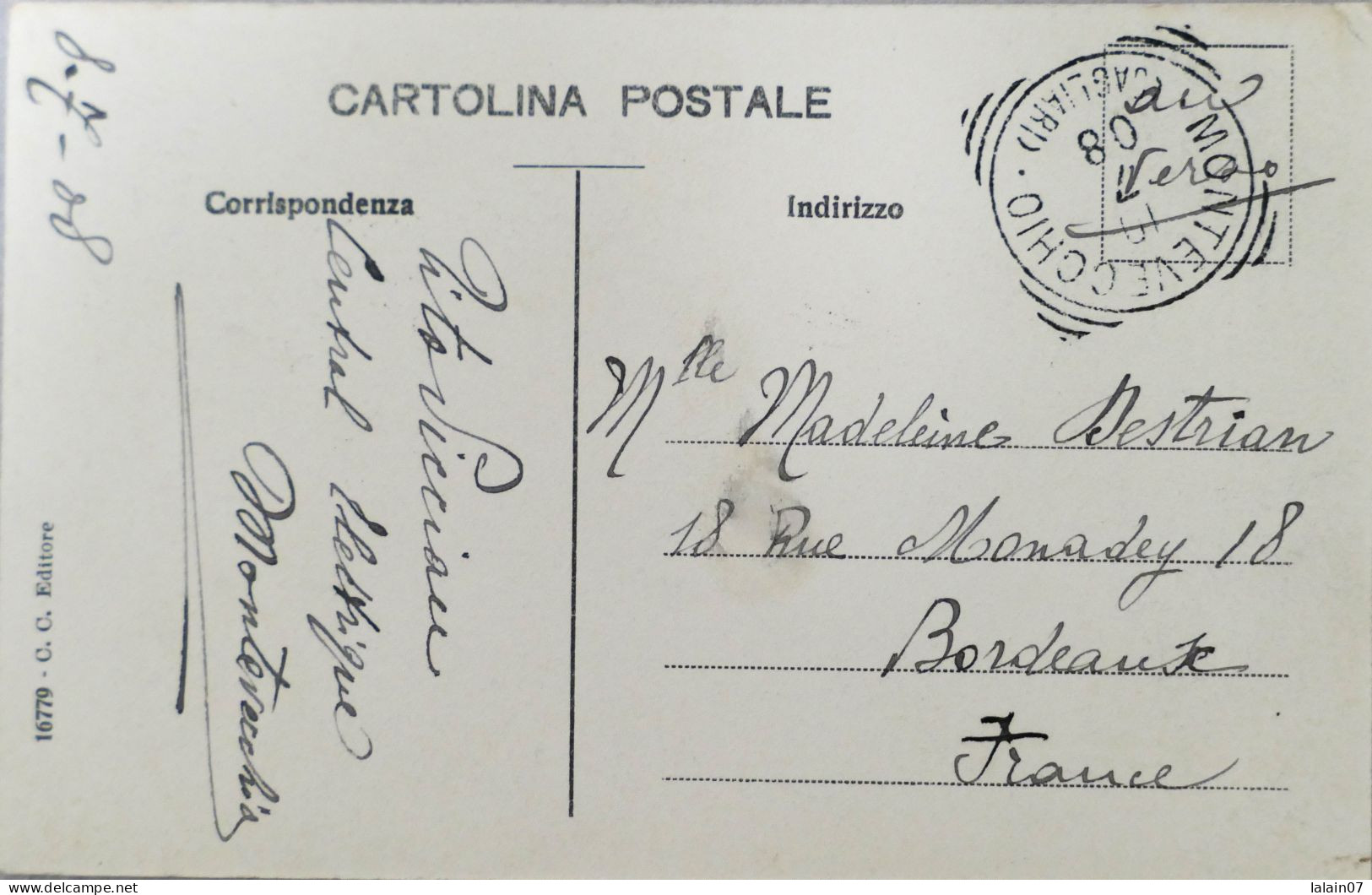 C. P. A. : Sardegna : Carbonia : Miniere Di MONTEVECCHIO : Cantiere Piccalinna, Timbre En 1908 - Carbonia
