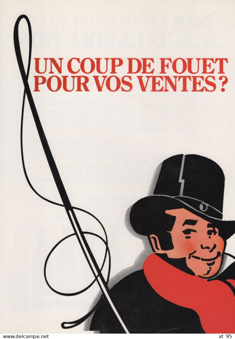 Le Postillon - Lot De 5 Etiquettes Neuves + Dossier Et Reponse Commerciale De La Societe Des Vins De France - Other & Unclassified