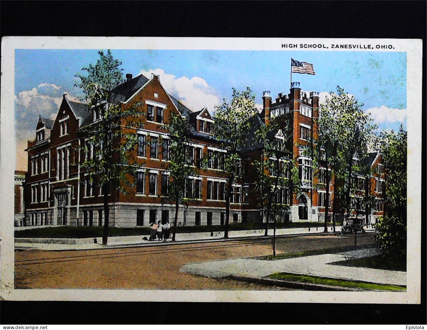 ►  High School    Zanesville     Ohio.   1920s - Zanesville