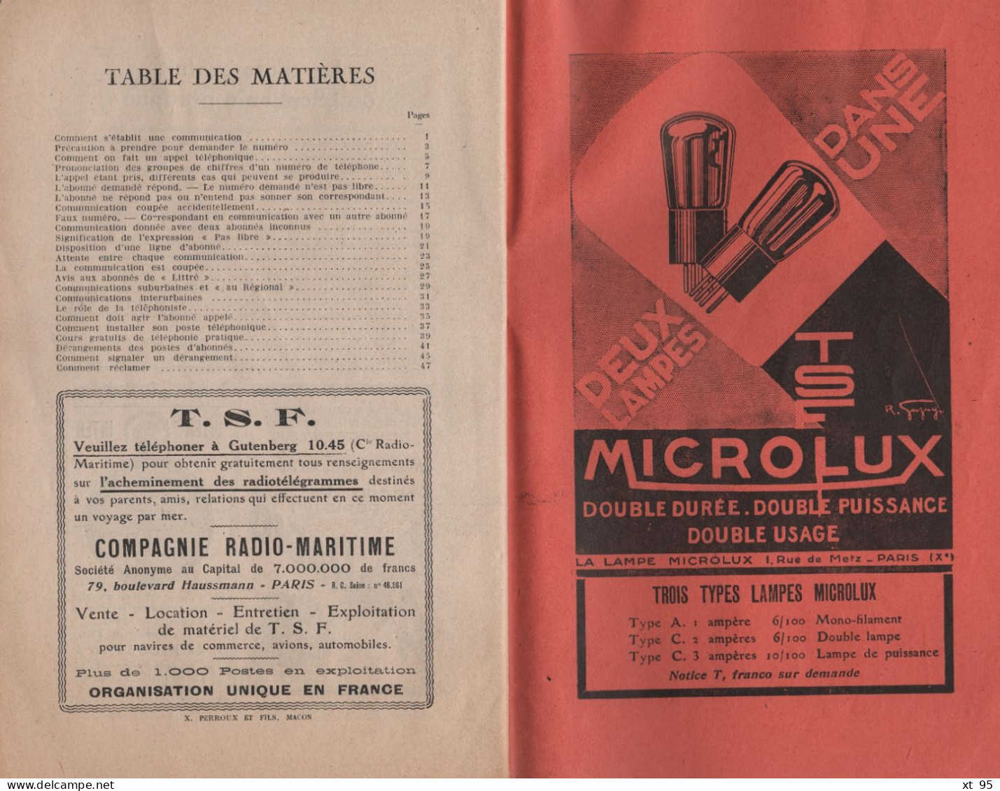 Comment Il Faut Se Servir Du Telephone A Paris - 1927 - 48 Pages - Sonstige & Ohne Zuordnung