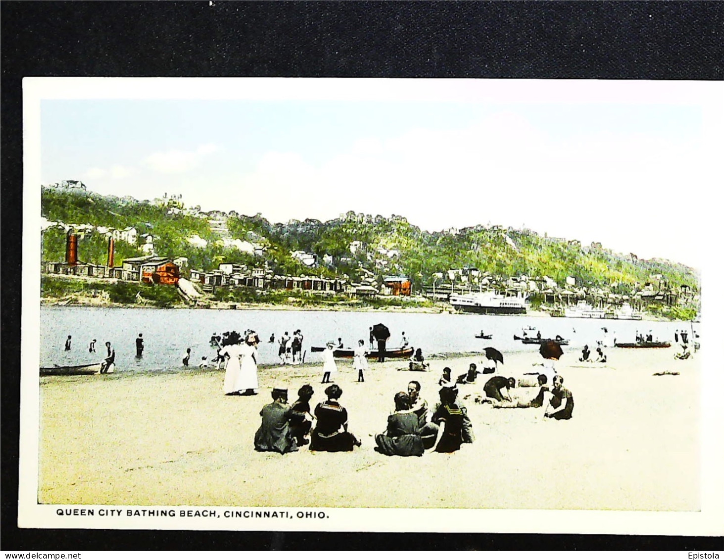 ►  Queen City Bathing Beach , Cincinnati   Ohio.  1920s - Cincinnati