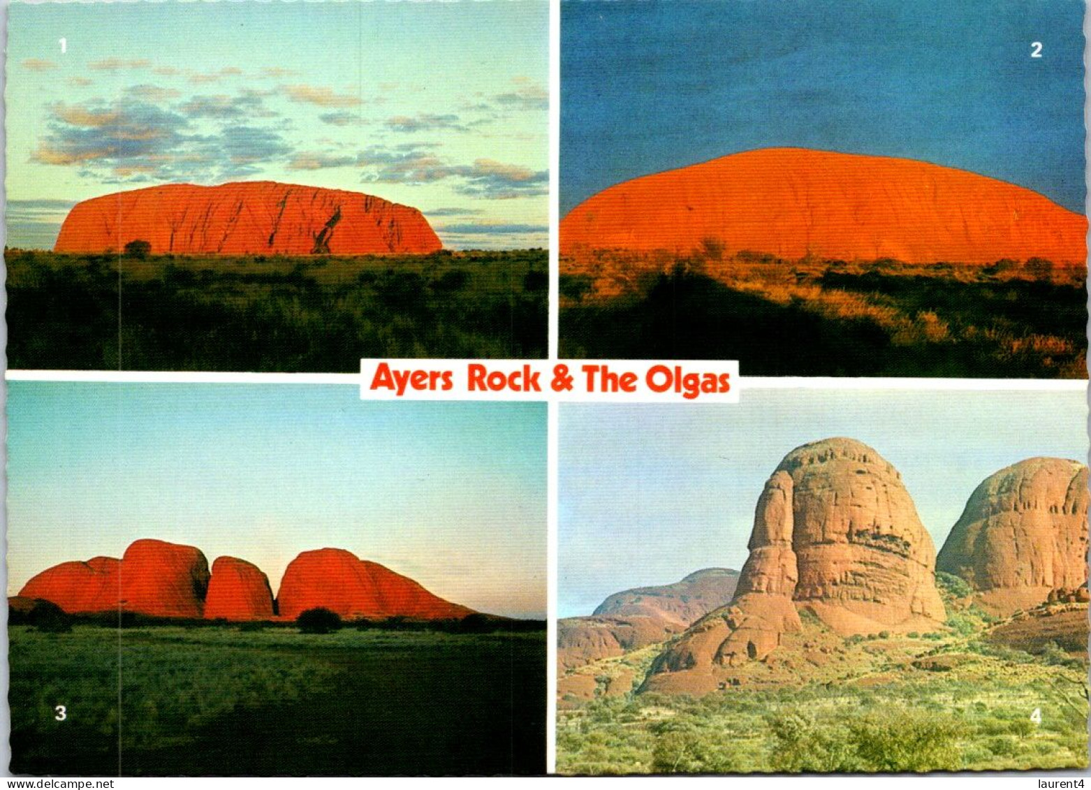 12-11-2023 (2 V 1) Australia (posted With Stamp US Olympic 1984) NT - Ayers Rock (aka Uluru)  UNESCO - Uluru & The Olgas