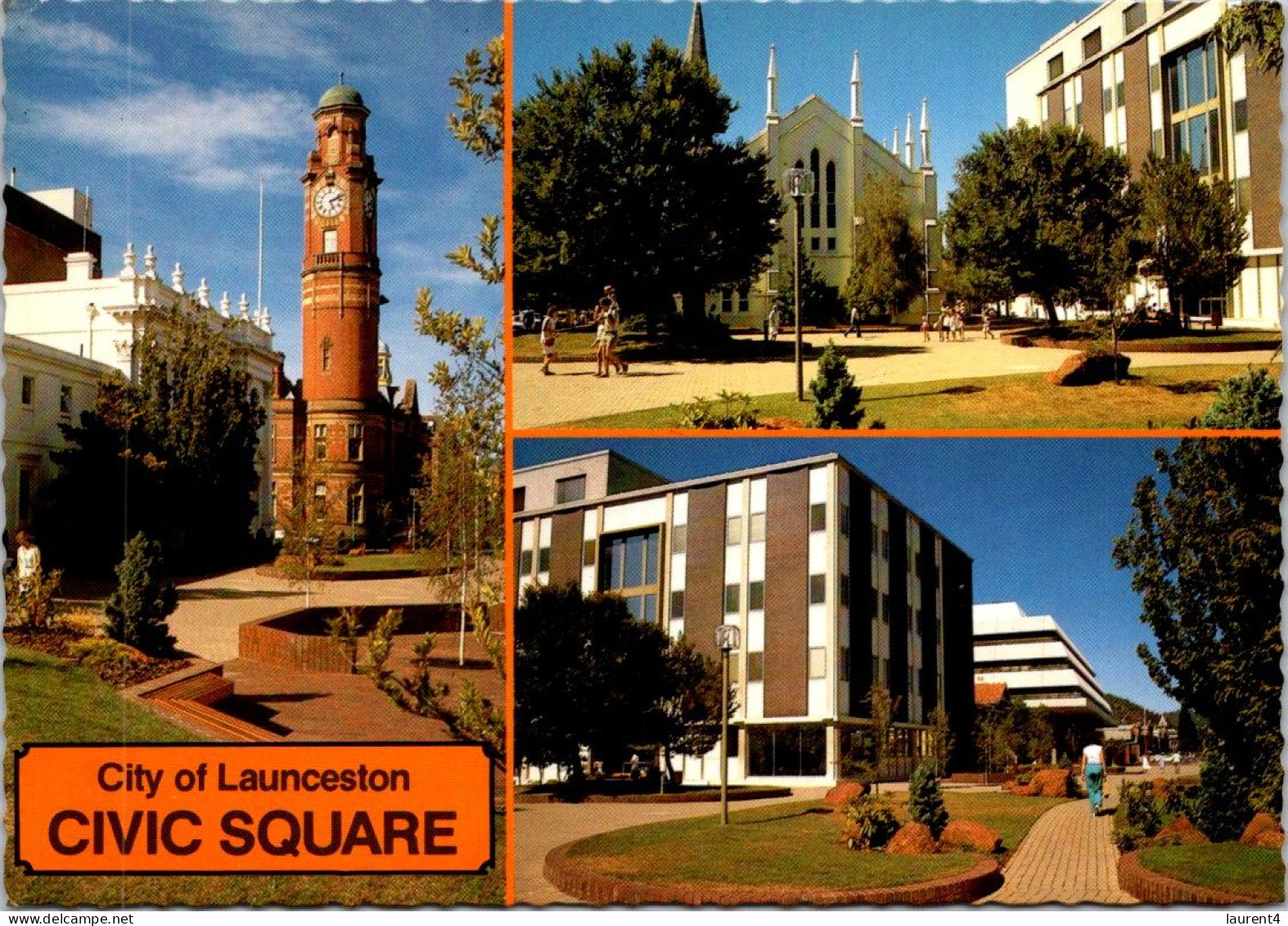 12-11-2023 (2 V 1) Australia (posted With Stamp AAT 1984) TAS - Launceton Civic Square - Lauceston