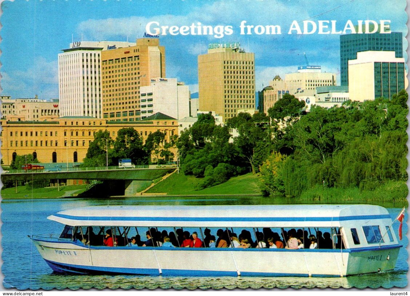 12-11-2023 (2 V 1) Australia (posted No Stamp) SA - Adelaide With Popaye Boat Cruise - Adelaide