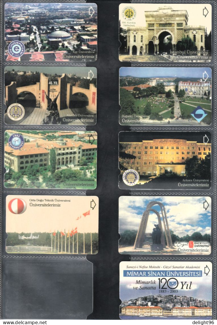 2003 Turkey Universities Complete Set - Turchia