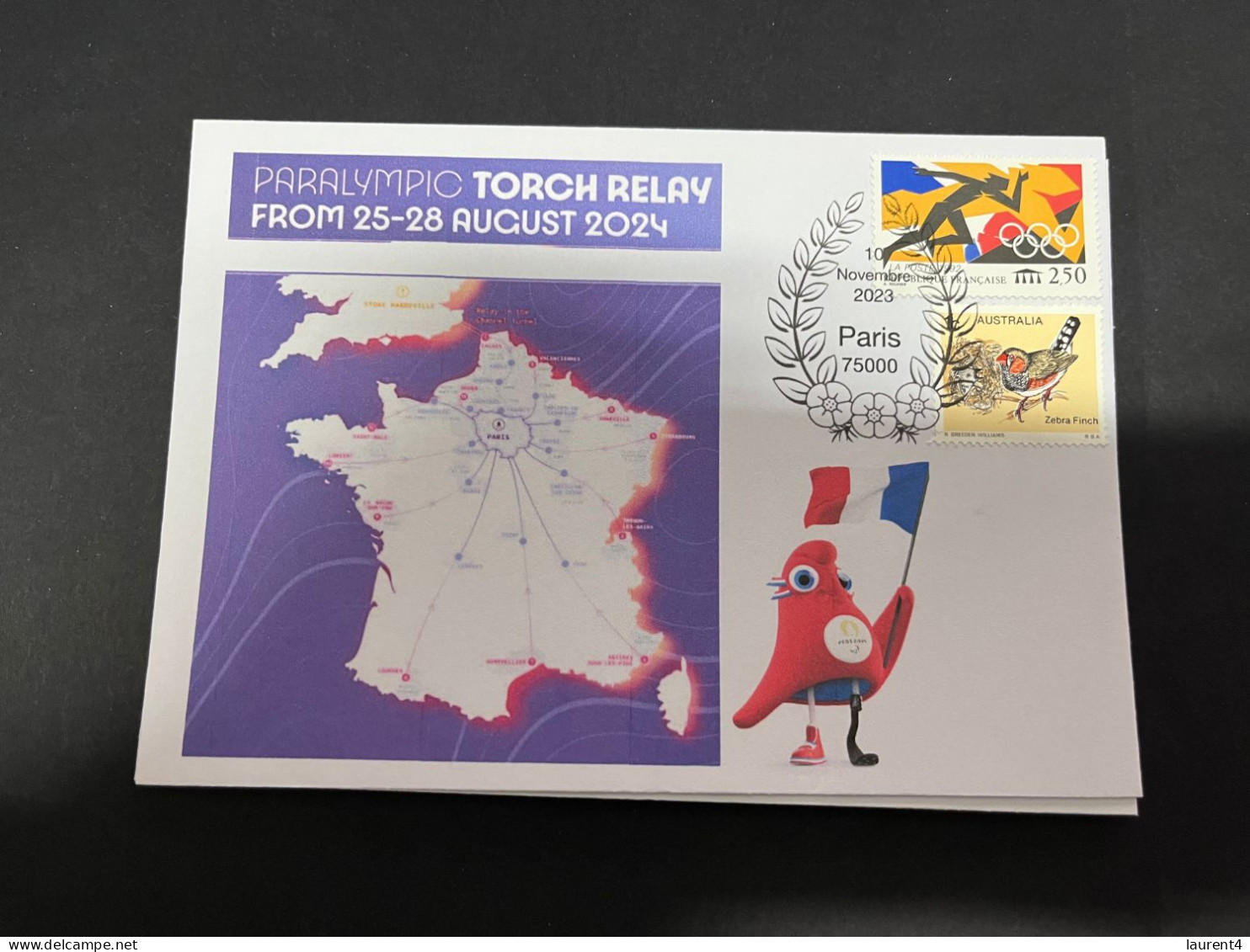 12-11-2023 (2 V 2) Paralympic Torch Relay 25 To 28 August 2023 - Itenerary Reveal 10-10-2023 - Eté 2024 : Paris