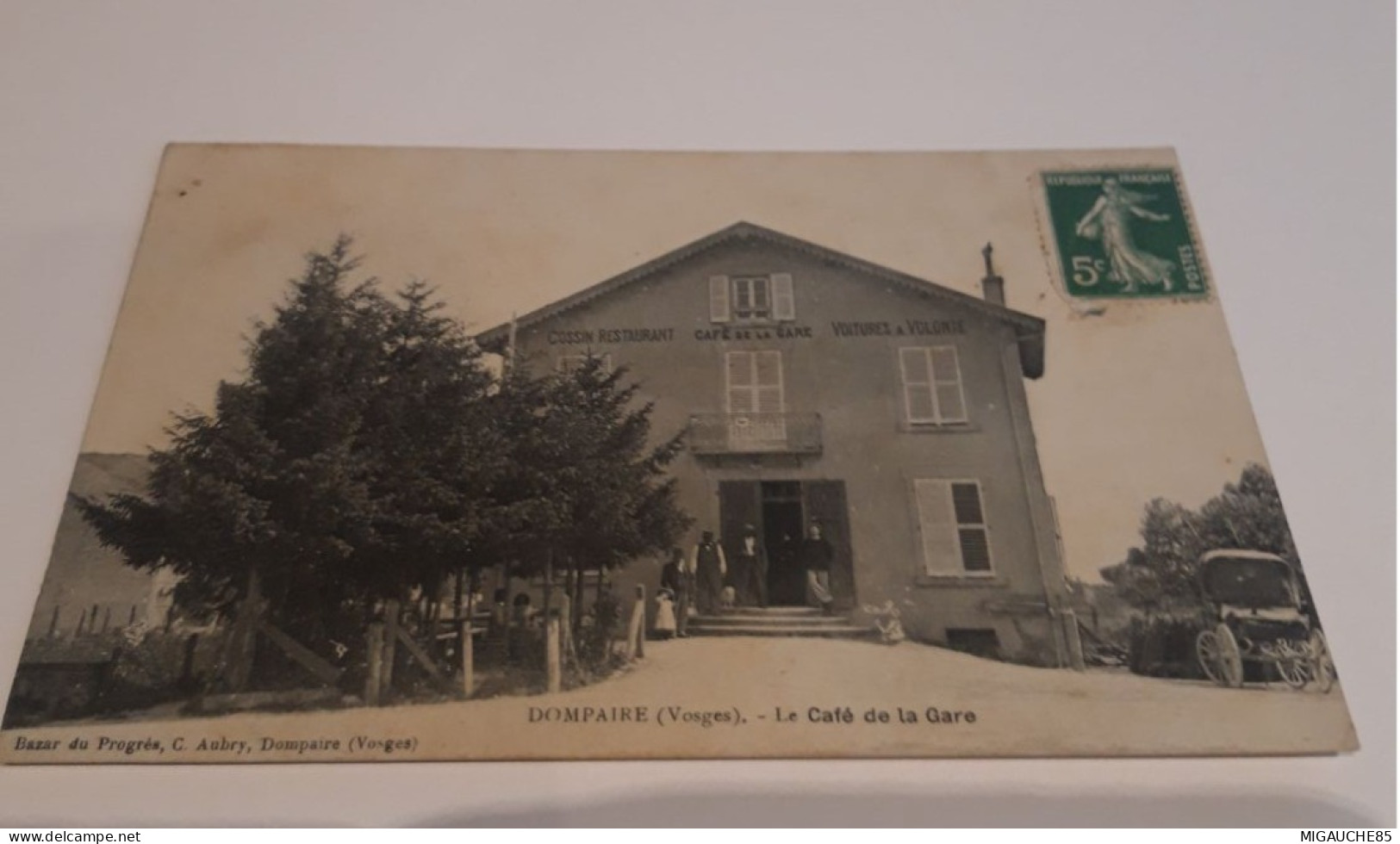 Carte  Postale  De DOMPAIRE Le Café De La Gare - Dompaire