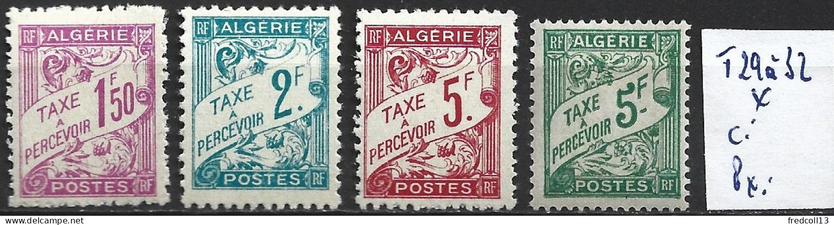 ALGERIE FRANCAISE TAXES 29 à 32 * Côte 5.50 € - Timbres-taxe