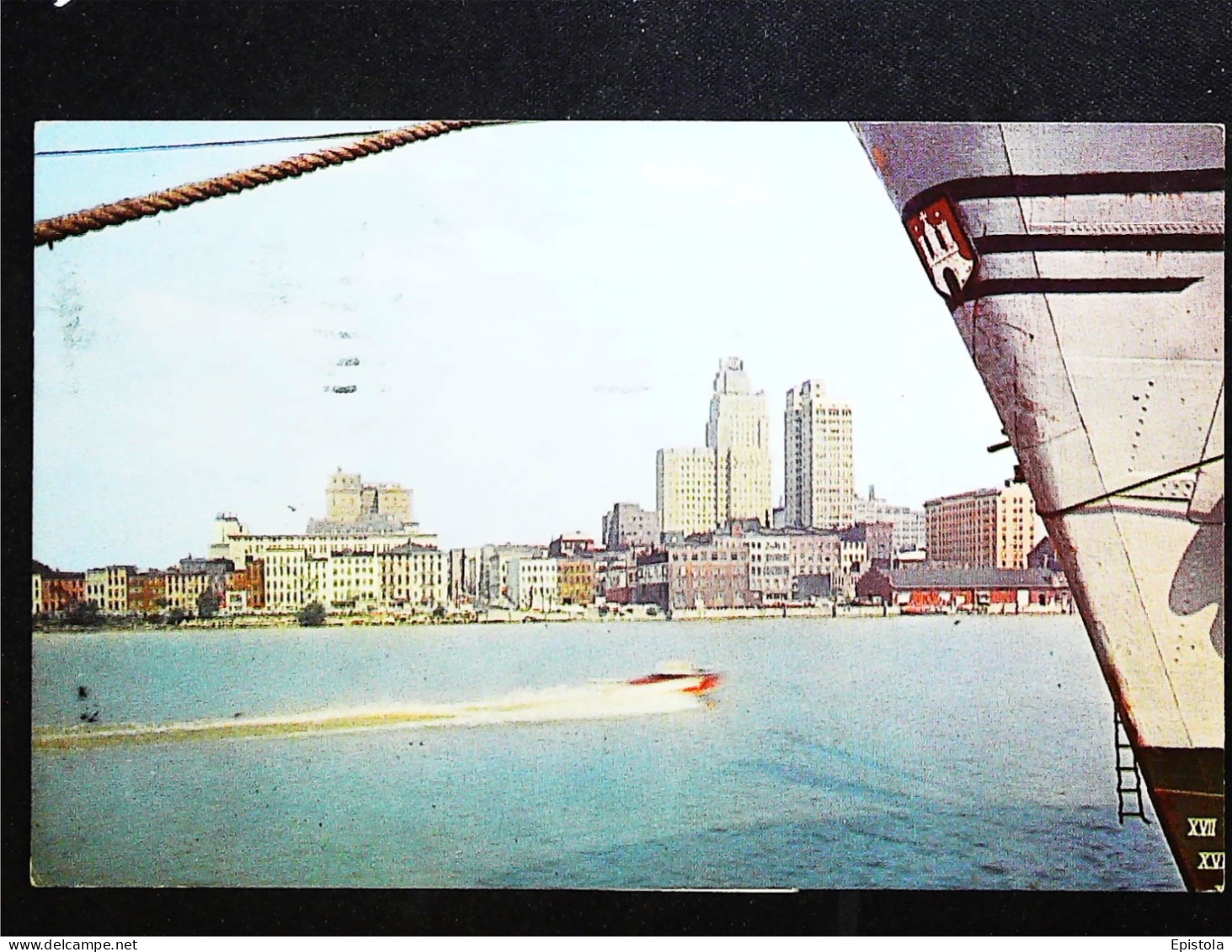 ► TOLEDO Maumee River  1963 Hors-Bord   Ohio. Stamped Ai Mail To France 11 C Liberty - Toledo