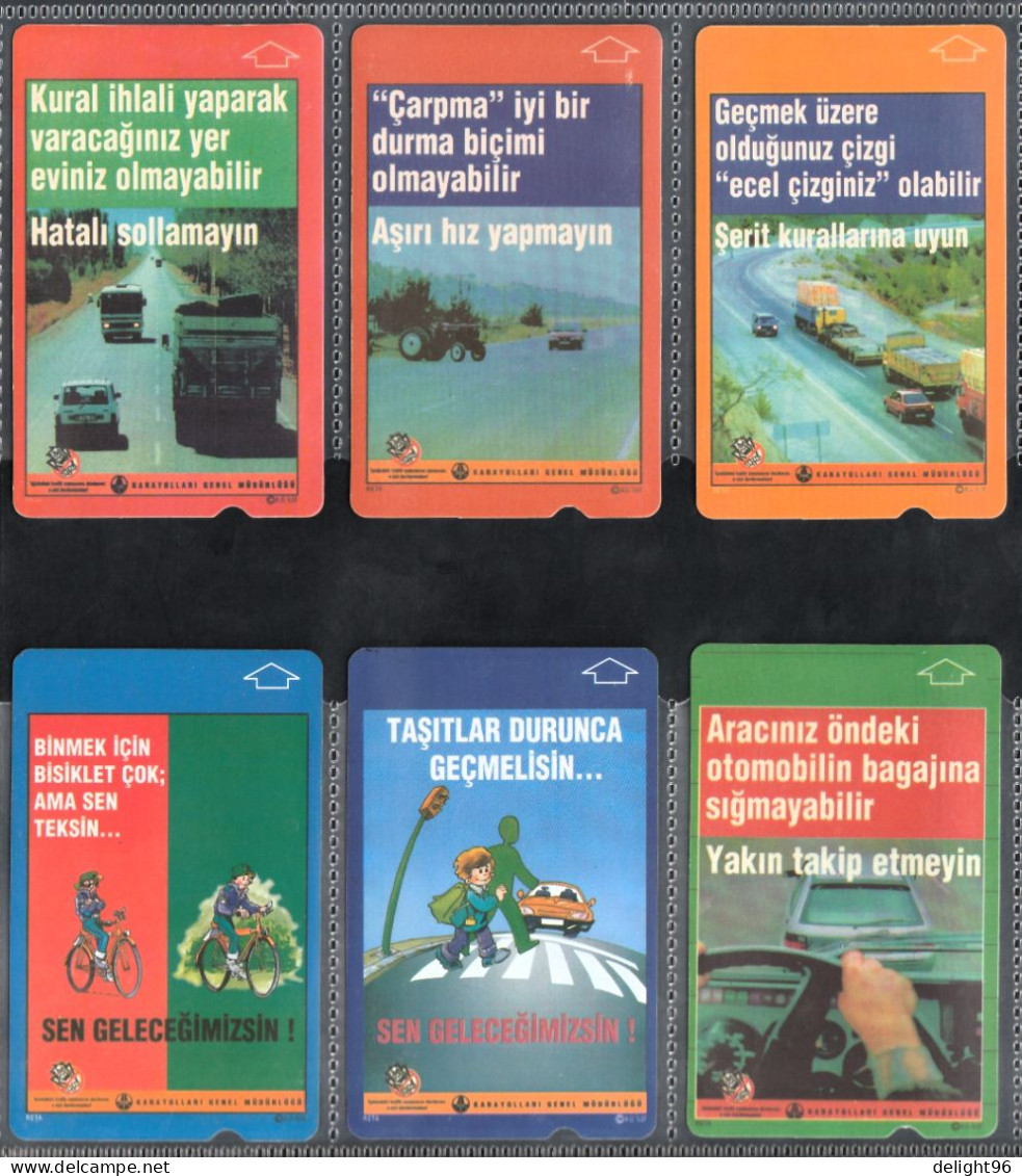 2001 Turkey Traffic And Road Safety Complete Set - Coches
