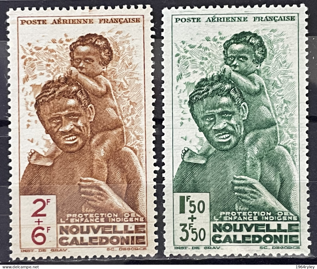 NEW CALEDONIA - MNH** - 1942 -  # PA 36/37 - Nuevos