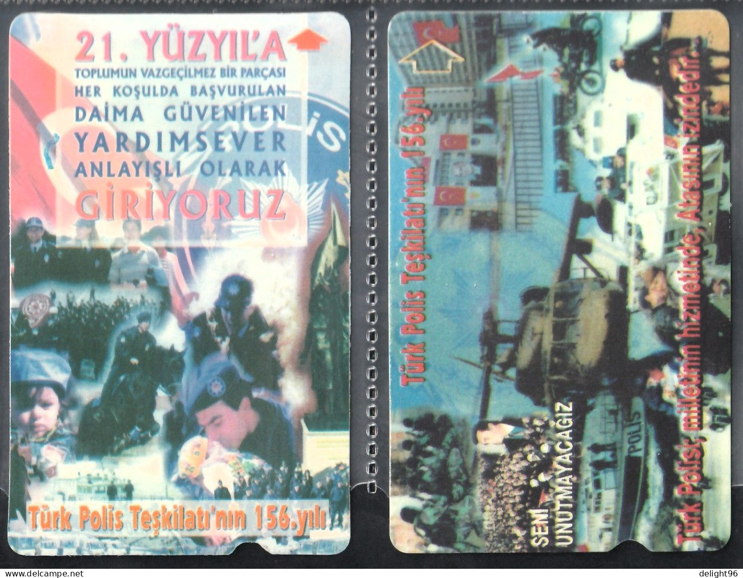 2001 Turkey 156th Anniversary Of Police Organization Complete Set - Policia