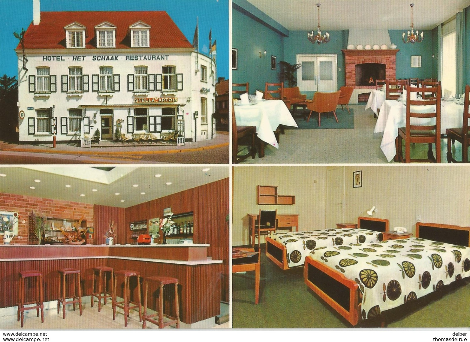6Rm965: HOTEL RESTAURANT HET SCHAAK N.V. Brugse Straat 2 - Markt OOSTKAMP... Stella Artois - Oostkamp