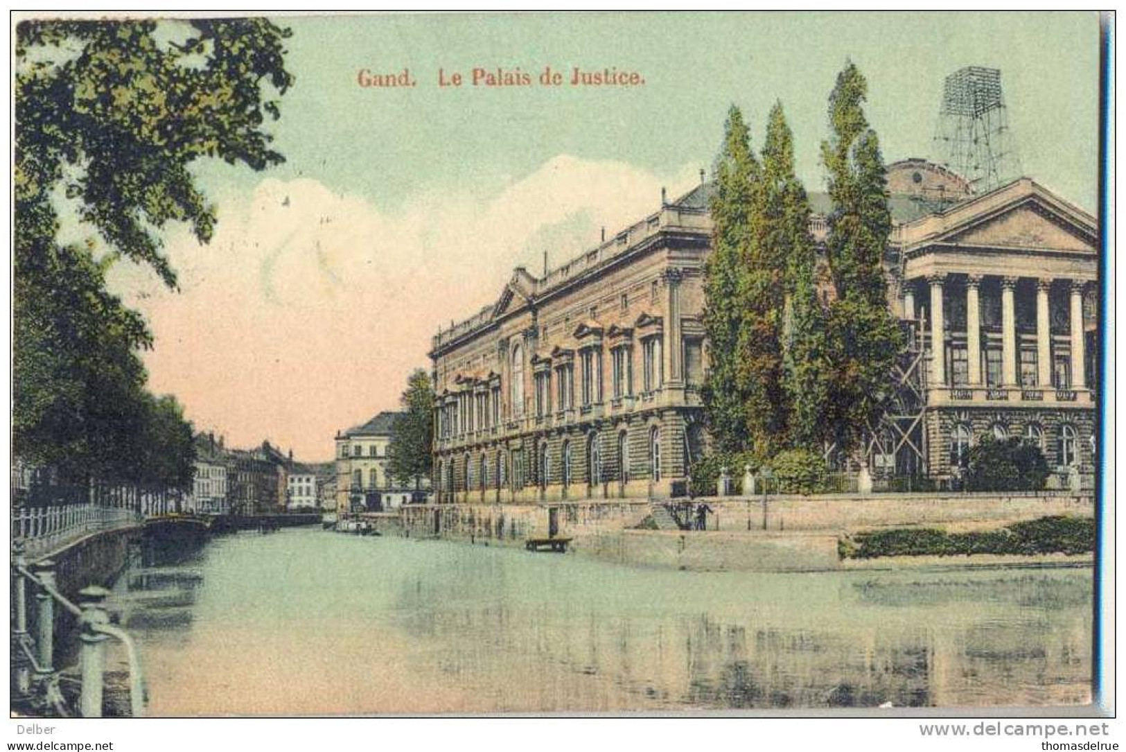 _B731: Perfo: F.B. Op N°83-tab: GAND: Le Palais De Justice:3E GENT 3E  2  XI 1910  GAND> Verstuurd > Termonde 3 NOVE 10 - 1909-34