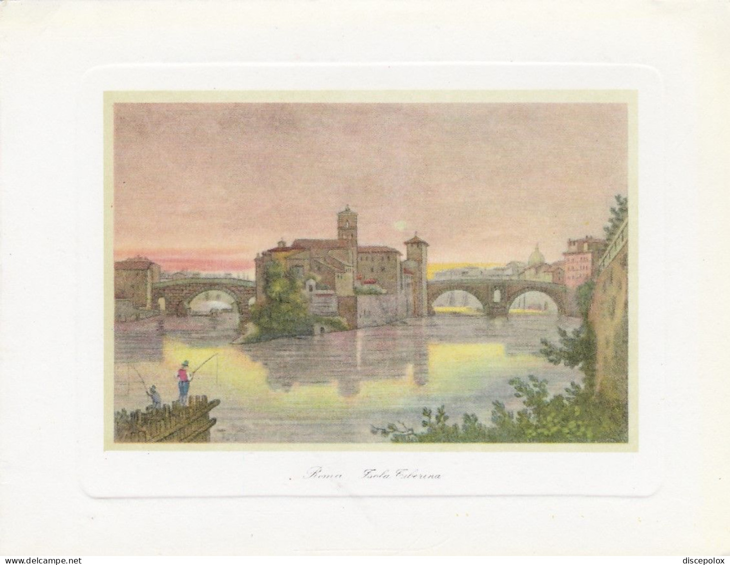 N3641 Roma - Isola Tiberina E Fiume Tevere - Illustrazione Illustration / Non Viaggiata - Panoramische Zichten, Meerdere Zichten