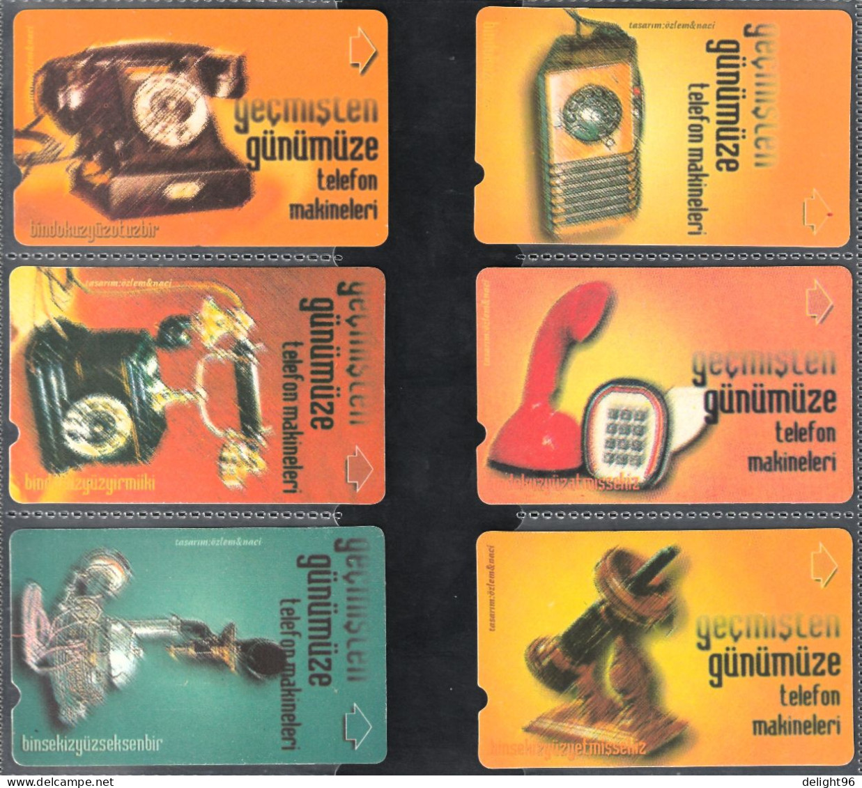 2000 Turkey History Of Telephone Complete Set - Téléphones