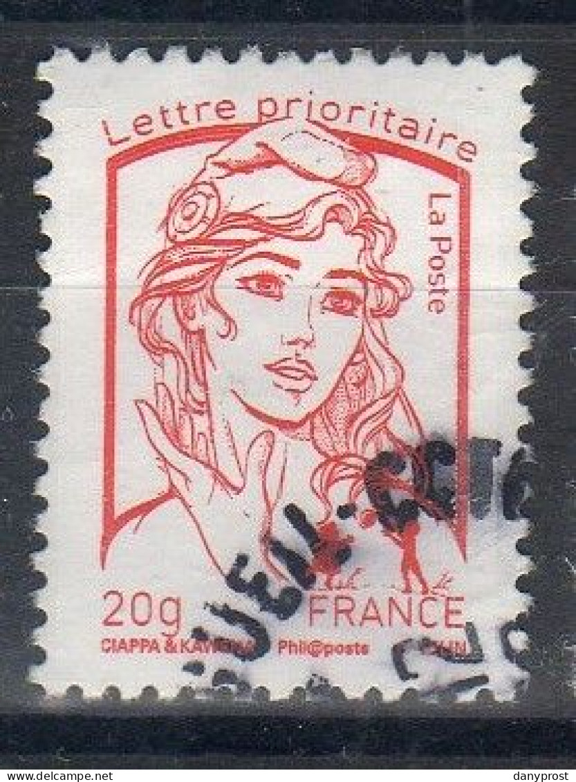 FRANCE 2013 - N° 4767 - CIAPPA 1v Lettre Prioritaire 20g Rouge - Coin Bel Oblitéré Circulaire - 2013-2018 Marianne (Ciappa-Kawena)