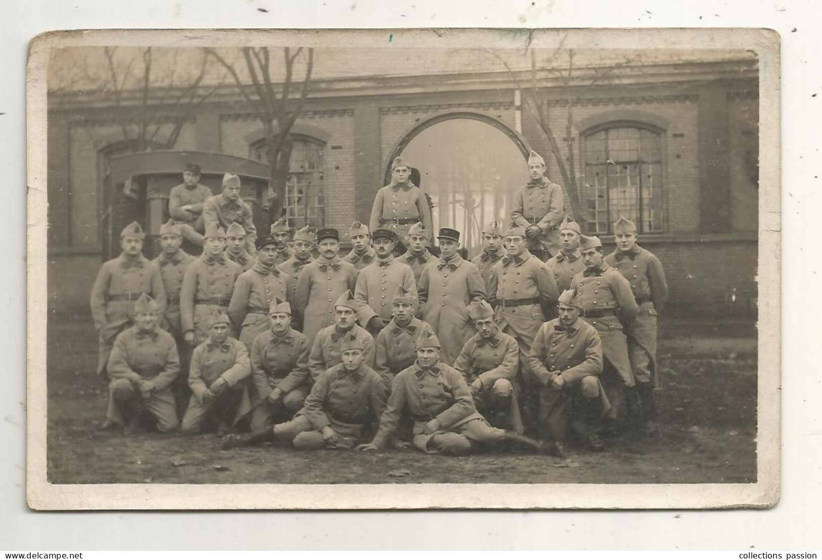 Cp, Carte Photo, Militaria, Militaires Du 155 E, Vierge - Personen