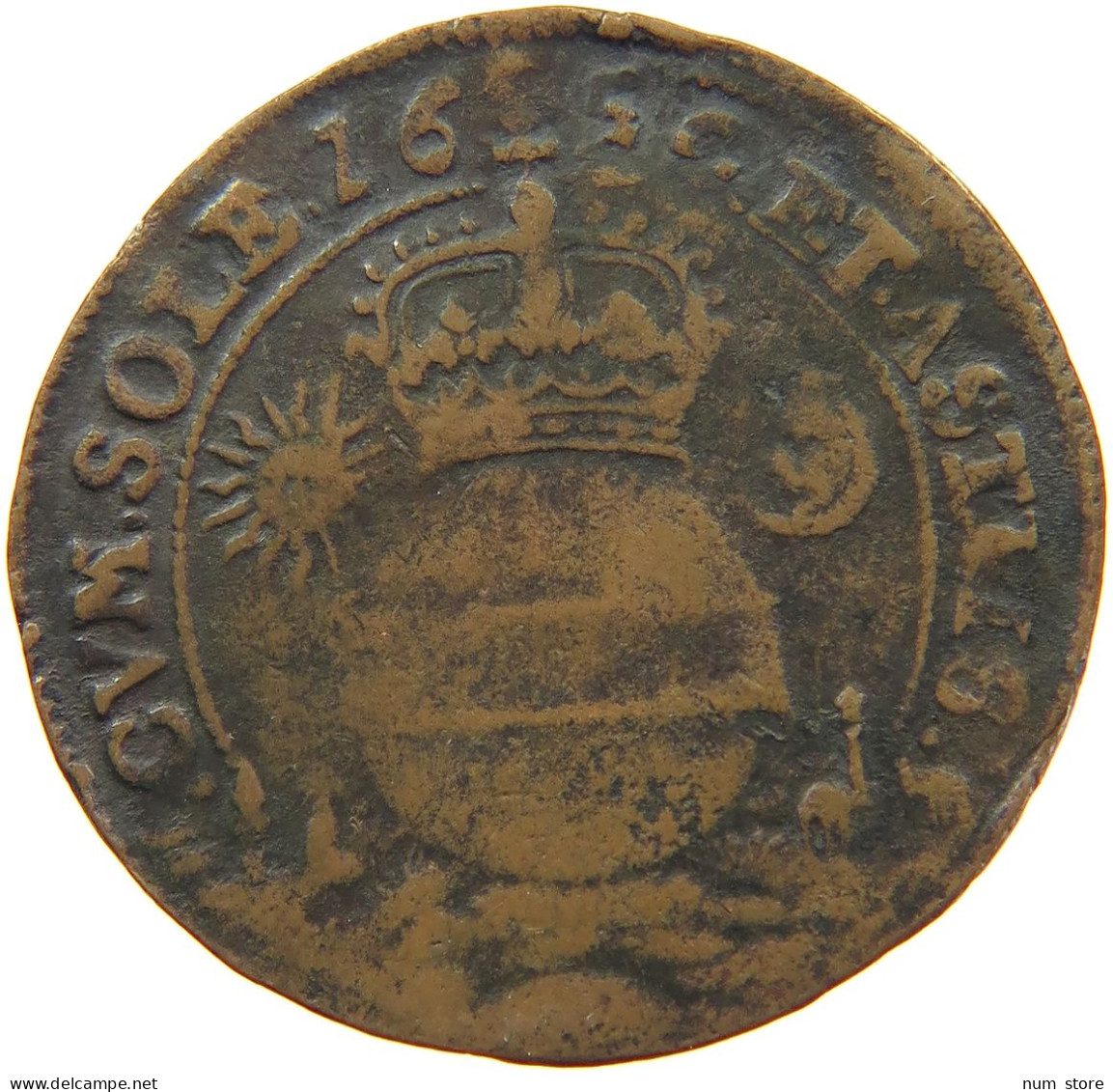 SPANISH NETHERLANDS JETON 1650 FELIPE IV. 1621-1665 Inauguration #c054 0201 - 1556-1713 Pays-Bas Espagols