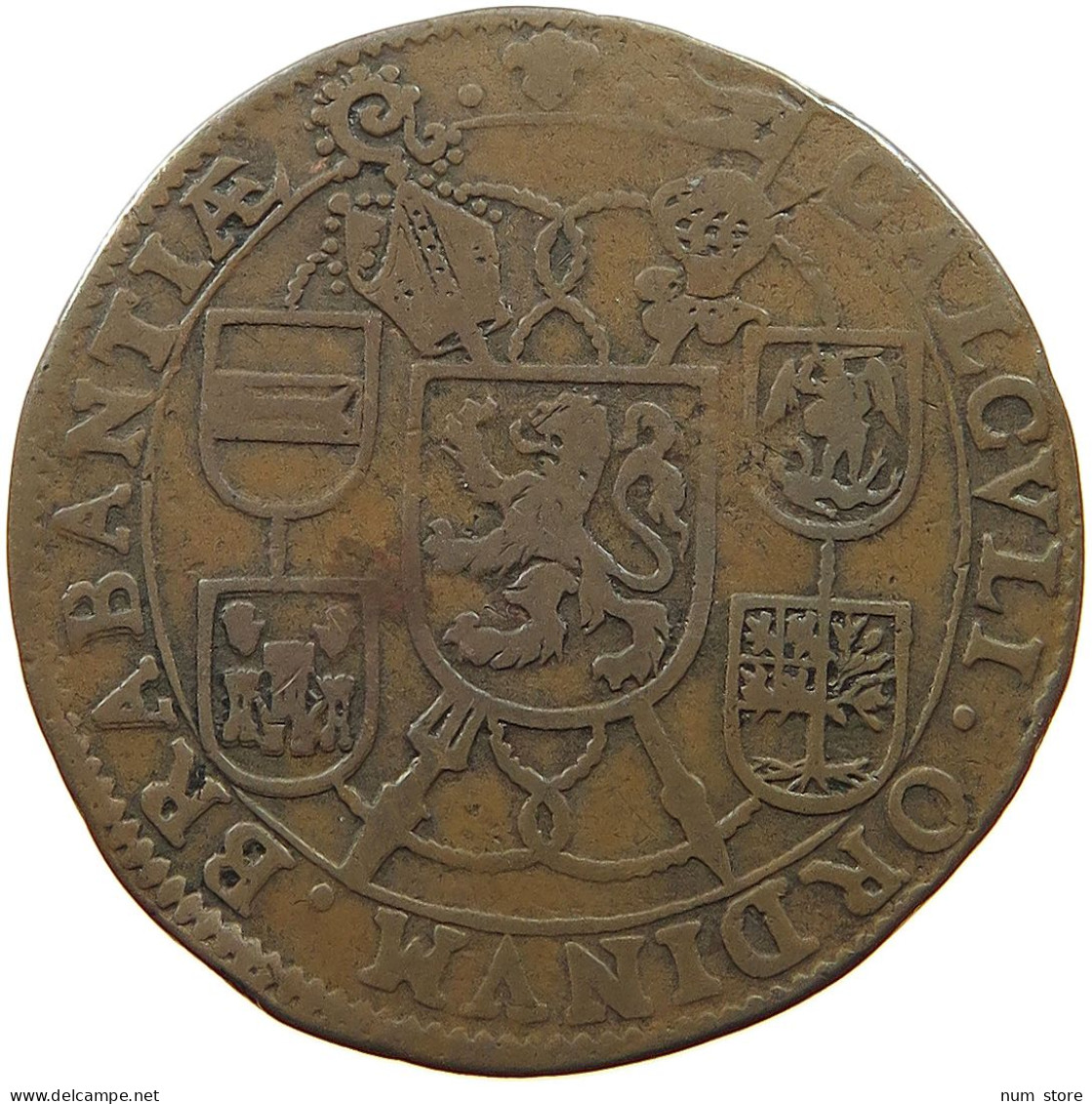 SPANISH NETHERLANDS JETON 1626 FELIPE IV. 1621-1665 BRABANT #t065 0013 - 1556-1713 Spanish Netherlands