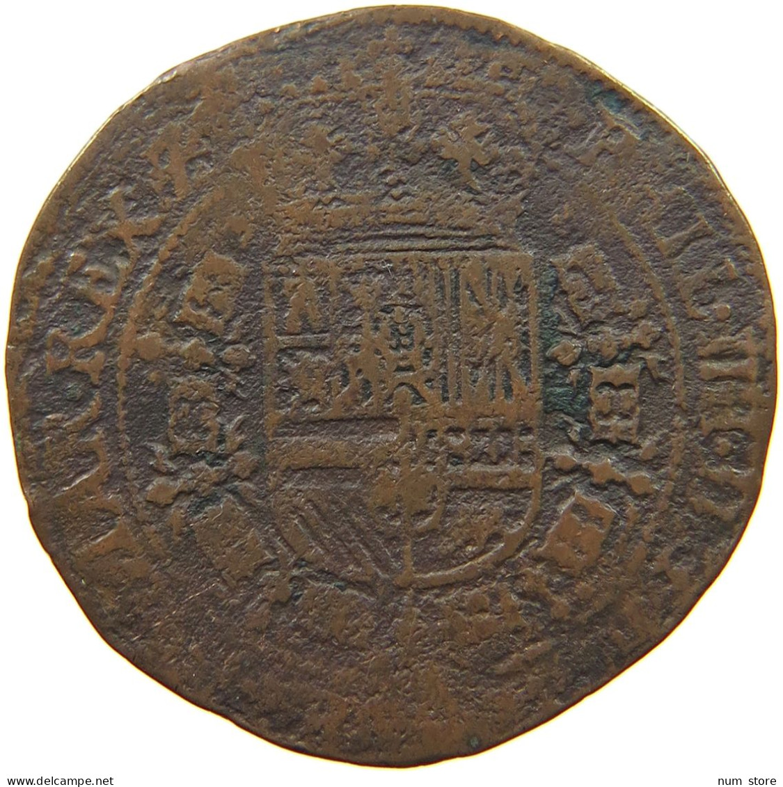 SPANISH NETHERLANDS JETON  FELIPE IV. 1621-1665 #t109 2147 - 1556-1713 Spanische Niederlande