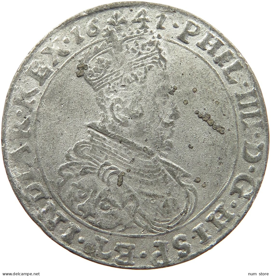 SPANISH NETHERLANDS FLANDRES TALER 1641 FORGERY, RESTRIKE, COPY, NACHPRÄGUNG FELIPE IV. #sm07 0205 - 1556-1713 Spanische Niederlande