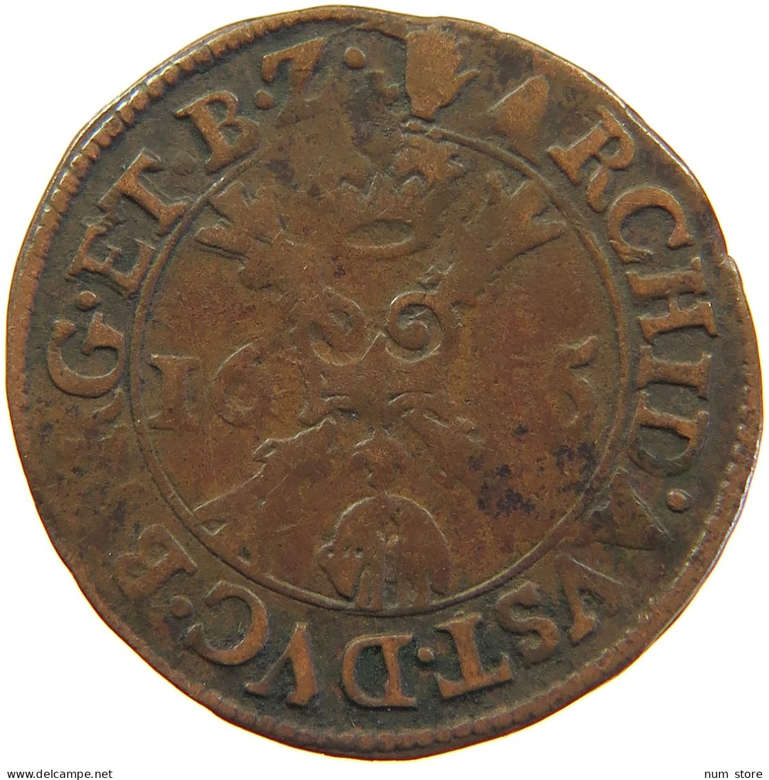 SPANISH NETHERLANDS GIGOT 1615 Albert & Isabella (1598-1621) #t016 0199 - 1556-1713 Pays-Bas Espagols