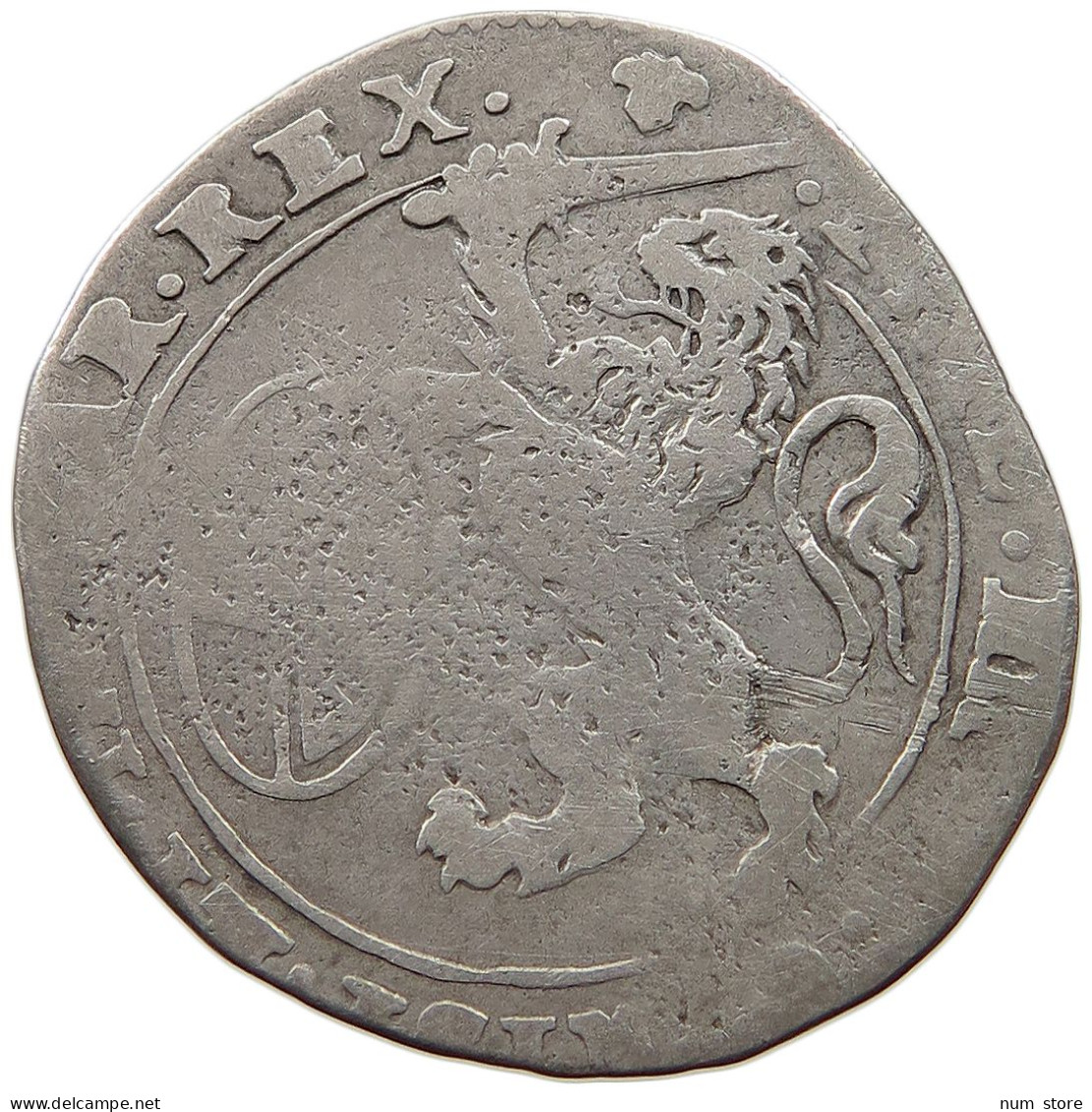 SPANISH NETHERLANDS ESCALIN 1624 FELIPE IV. 1621-1665 MINTING ERROR #t065 0065 - 1556-1713 Spanische Niederlande