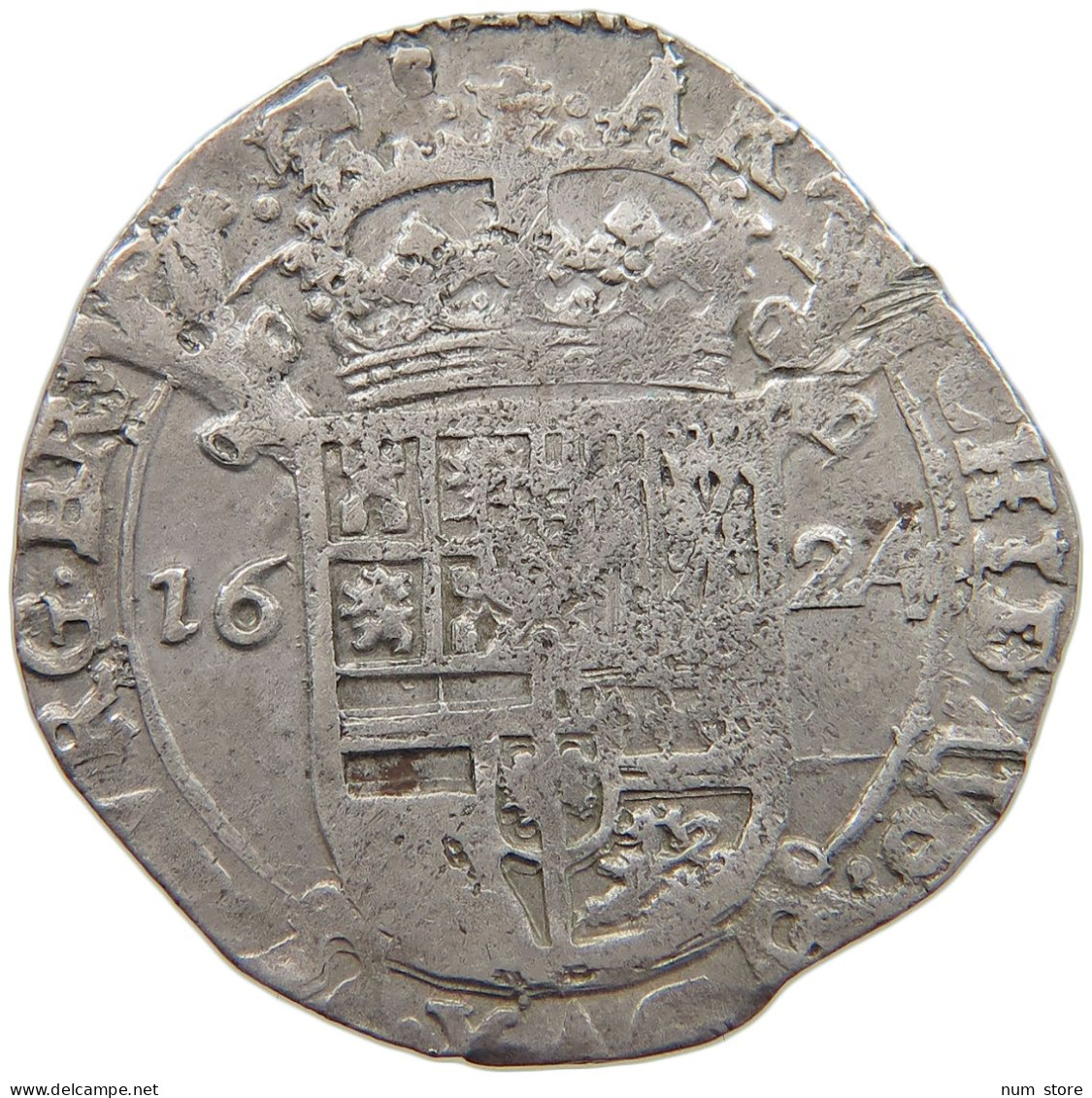 SPANISH NETHERLANDS ESCALIN 1624 FELIPE IV. 1621-1665 #t008 0261 - 1556-1713 Pays-Bas Espagols