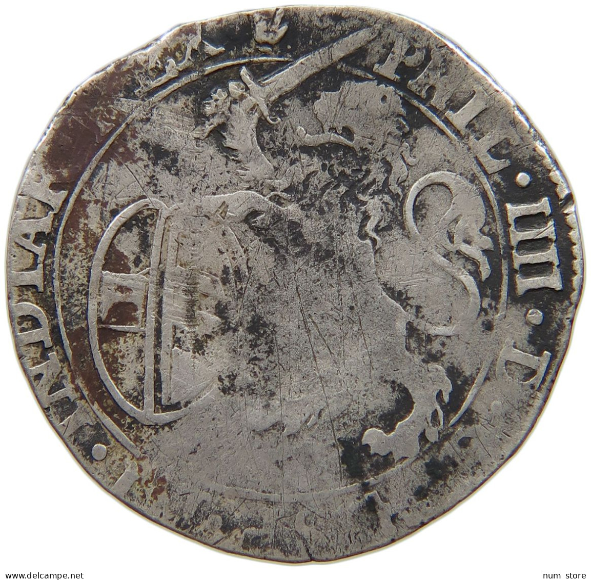 SPANISH NETHERLANDS ESCALIN 1623 FELIPE IV. 1621-1665 #t137 0307 - 1556-1713 Pays-Bas Espagols