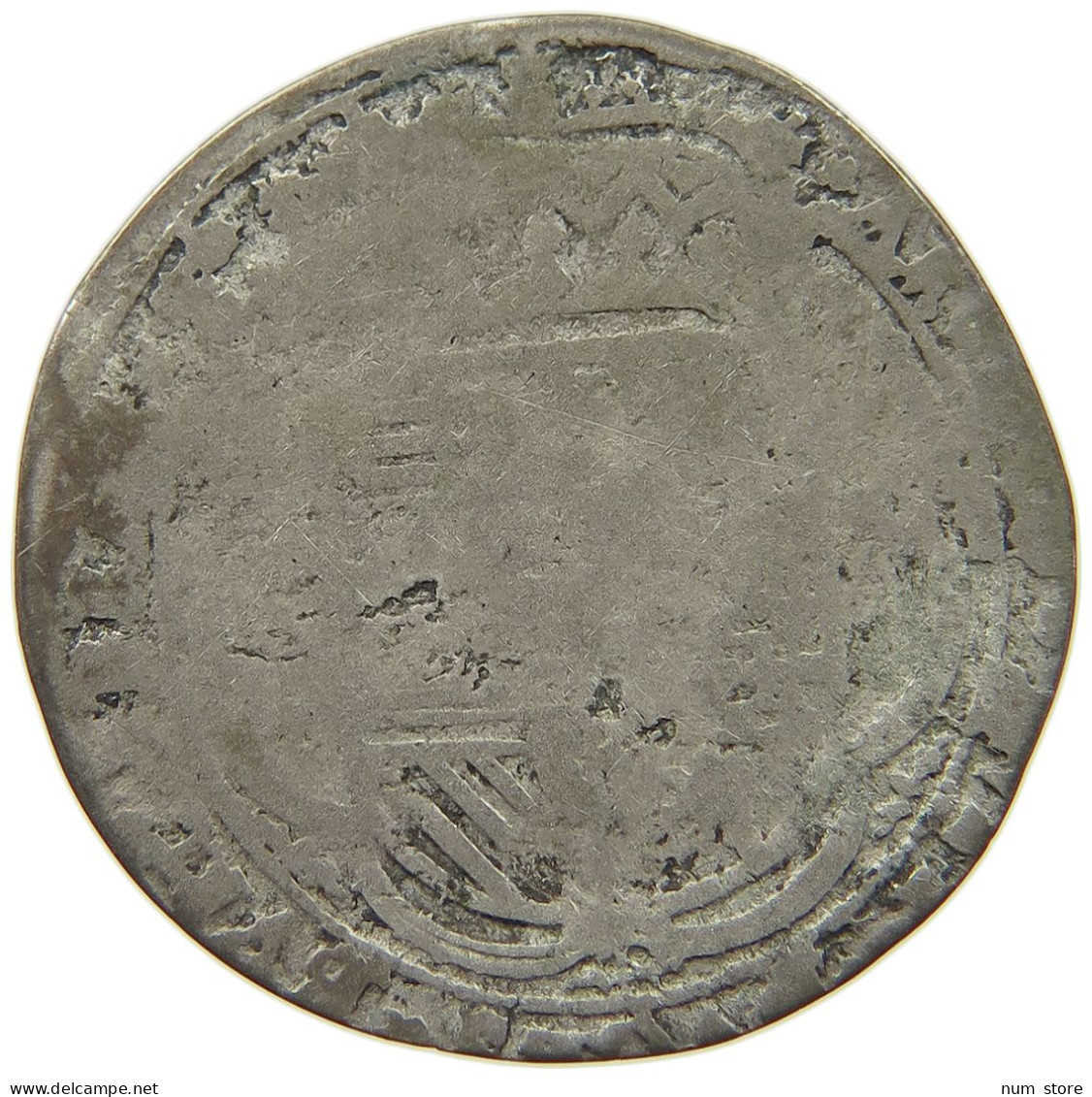 SPANISH NETHERLANDS 3 STUIVERS  Albert & Isabella (1598-1621) #t155 0295 - 1556-1713 Spanish Netherlands