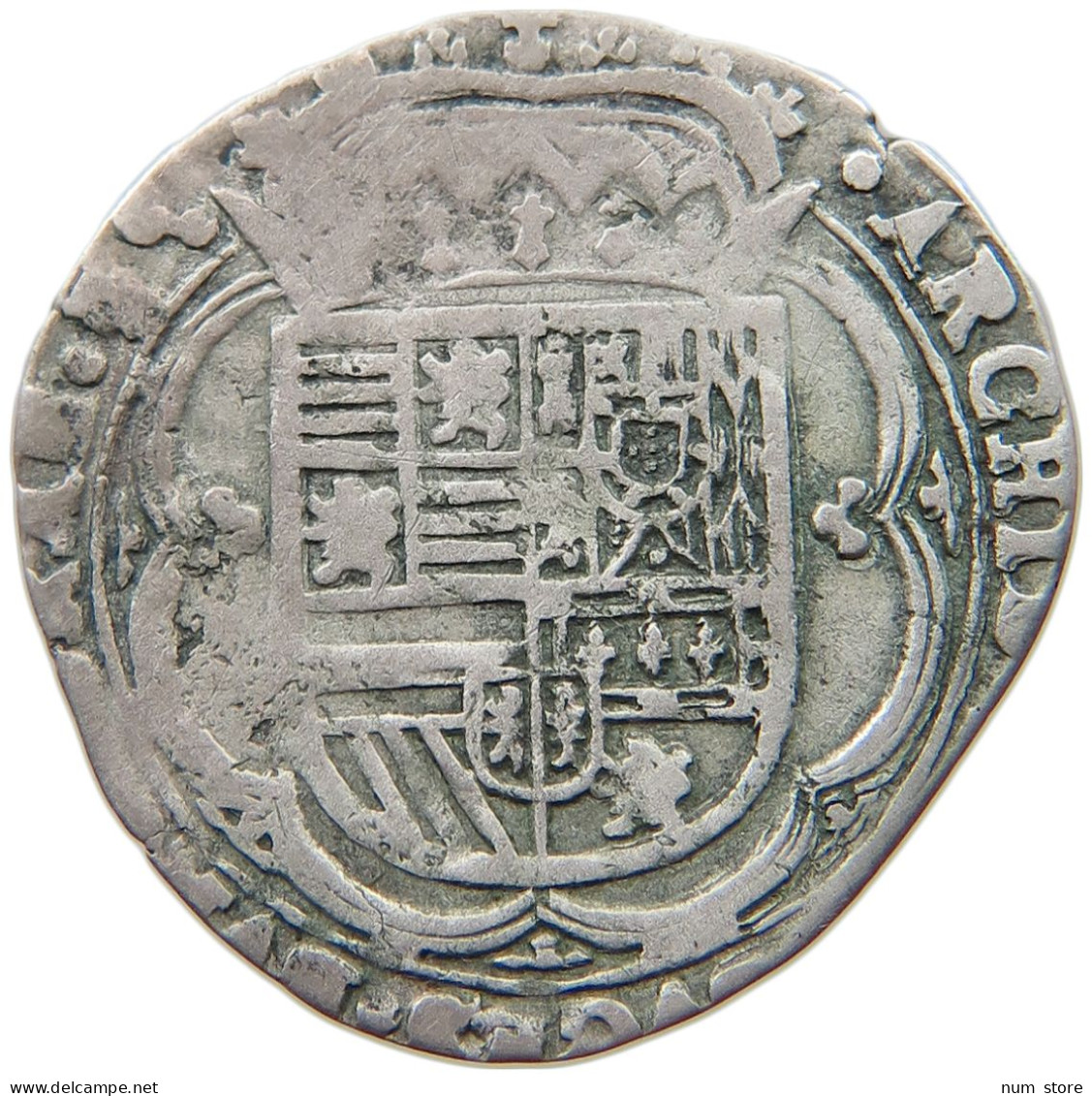 SPANISH NETHERLANDS 3 PATARDS 1620 Albert & Isabella (1598-1621) Antwerp #t129 0553 - 1556-1713 Pays-Bas Espagols