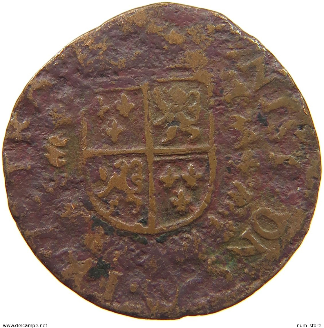 SPANISH NETHERLANDS 12 MITES 1583 GHENT REVOLT #c020 0323 - 1556-1713 Pays-Bas Espagols