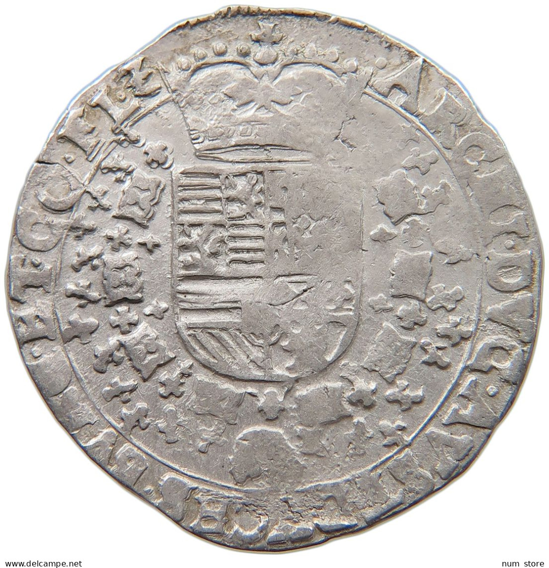 SPANISH NETHERLANDS 1/4 PATAGON  Albert & Isabella (1598-1621) #t118 0063 - Spaanse Nederlanden