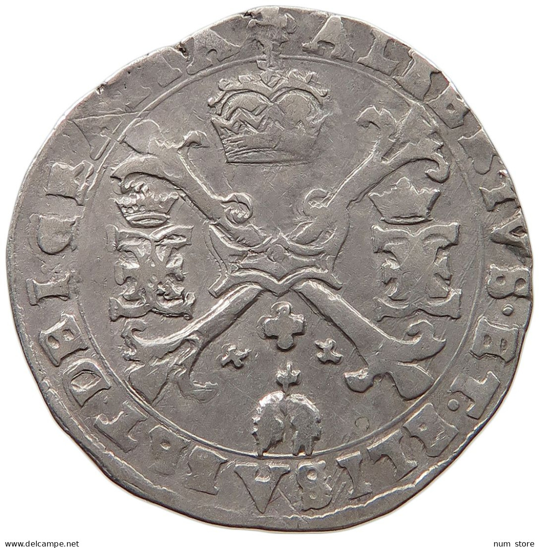 SPANISH NETHERLANDS 1/4 PATAGON  Albert & Isabella (1598-1621) #t118 1101 - Países Bajos Españoles