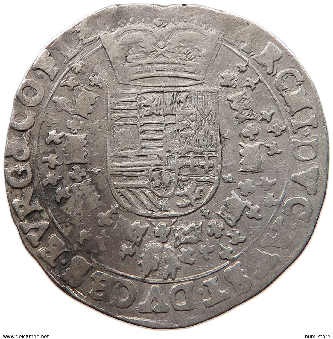 SPANISH NETHERLANDS 1/4 PATAGON  Albert & Isabella (1598-1621) #t118 1101 - Spanische Niederlande