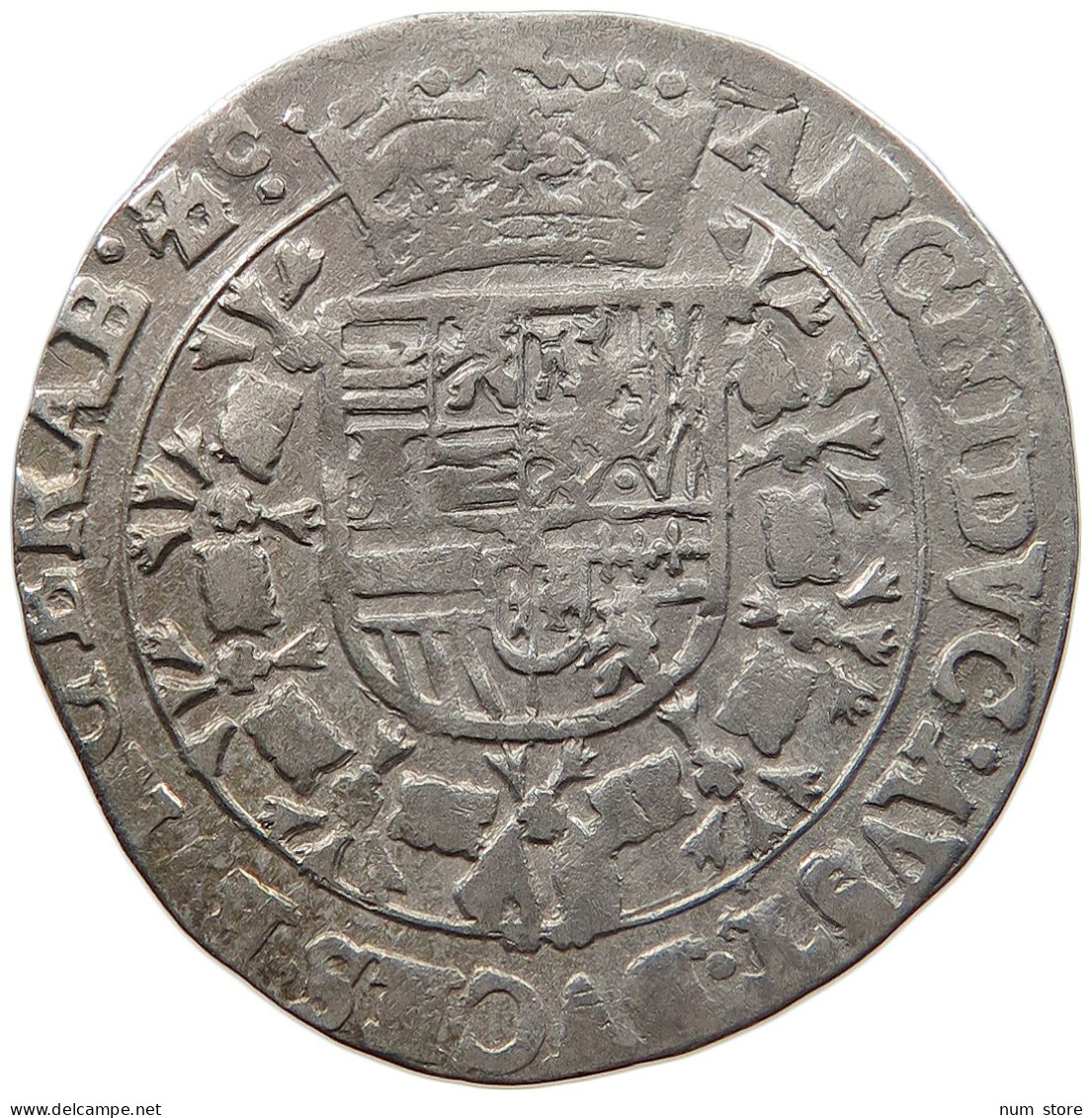 SPANISH NETHERLANDS 1/4 PATAGON  Albert & Isabella (1598-1621) #t118 1099 - Paesi Bassi Spagnoli