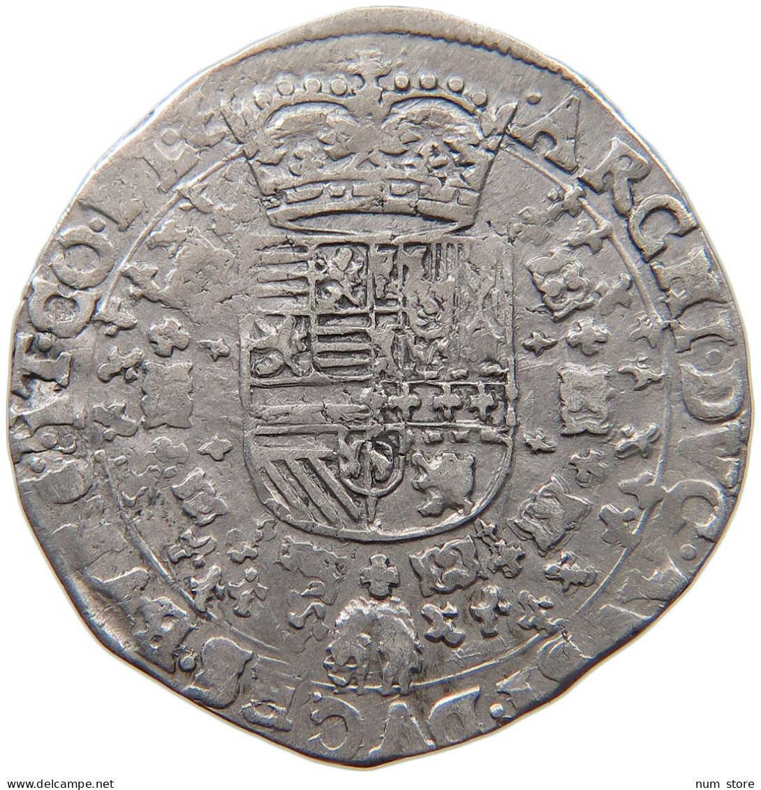 SPANISH NETHERLANDS 1/4 PATAGON  Albert & Isabella (1598-1621) #t118 0057 - Spanish Netherlands