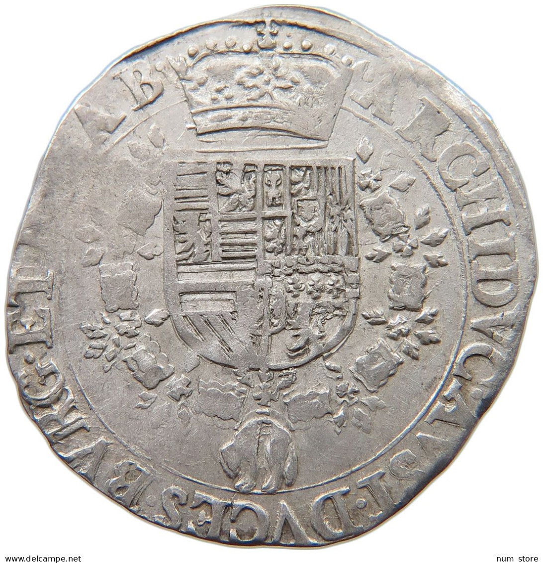 SPANISH NETHERLANDS 1/4 PATAGON  Albert & Isabella (1598-1621) #t118 0059 - Spanische Niederlande